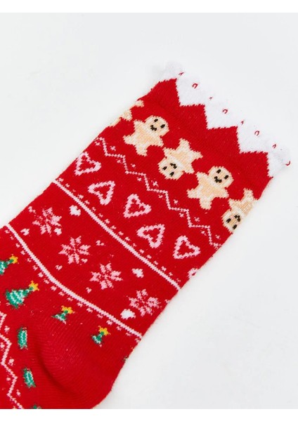 Yılbaşı Temalı Kız Çocuk Soket Çorap (W5) modelleri