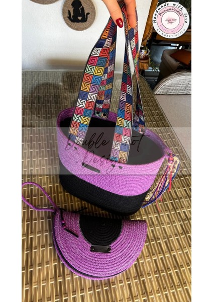 Gypsy 2li Takım Plaj Çantası , El Çantası Clutch, Totebag, Kadın, Yazlık Çanta fiyatları