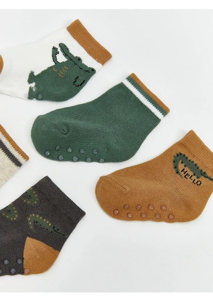 Desenli Erkek Bebek Soket Çorap 5'li (W5) fiyatları