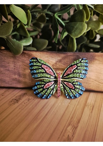 Gökkuşağı Kanadı Kelebek Broş fırsatları