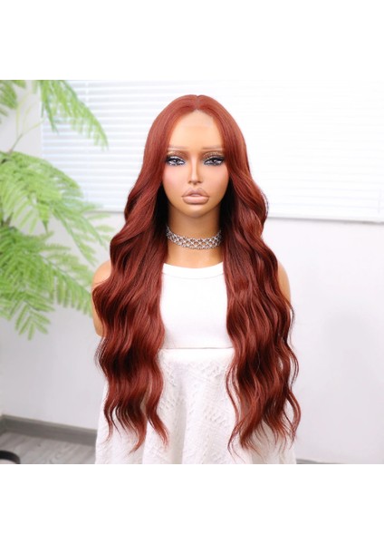 Koyu Bakır Su Dalgalı Tül Peruk fiyatları