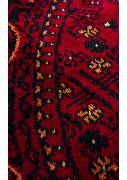 Historic 960 Red Q Afgan Desenli El Emeği ile Özel Tezgahlarda Üretilen Tencel Uşak Halısı fırsatları