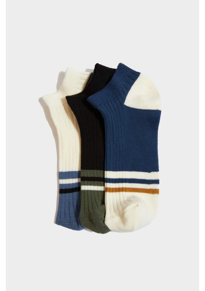 Erkek Çocuk 3'lü Pamuklu Patik Çorap