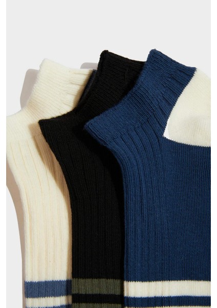 Erkek Çocuk 3'lü Pamuklu Patik Çorap