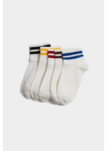Erkek Çocuk 5'li Pamuklu Patik Çorap