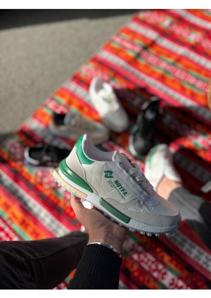 Kb-N1 Kuback Beyaz Yeşil Detaylı Günlük Erkek Ayakkabı fiyatları