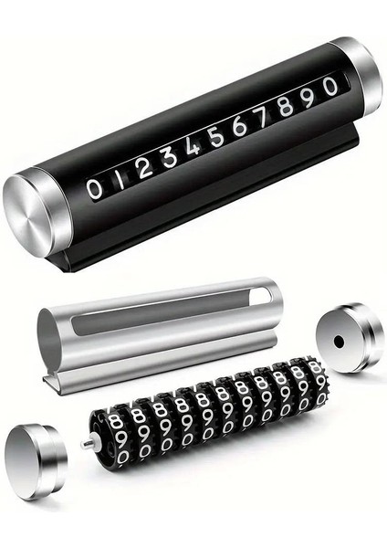 Araç Park Telefon Numaratörü Çevirmeli Ayarlı Torpido Üstü Silindir Numaratör