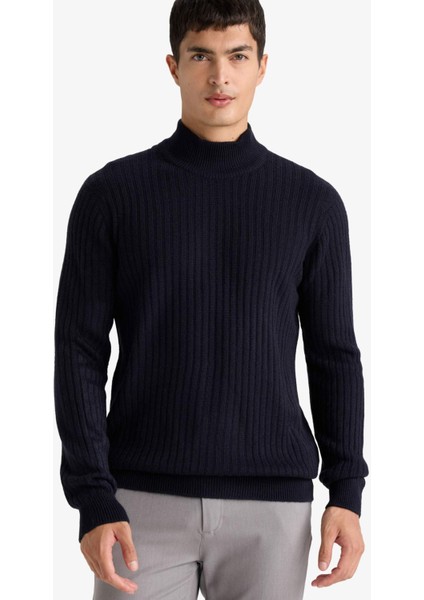 Standart Fit Balıkçı Yaka Triko Kazak F4623AX25WN