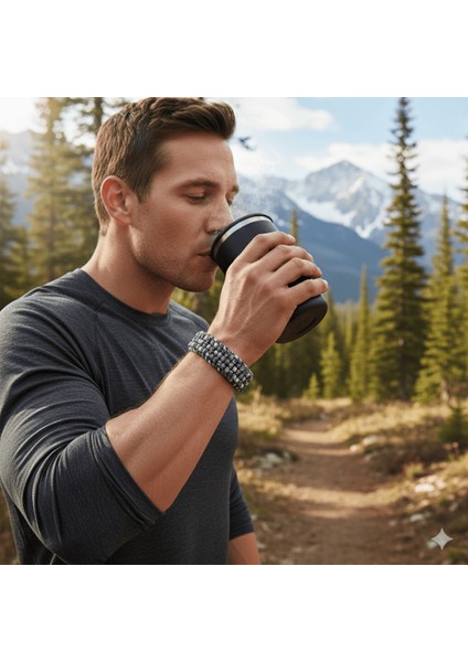 Pusulalı Çakmaklı Taktik Paracord Bileklik - Monokrom Kamuflaj Desen - Kamp ve Doğa Sporları Için modelleri