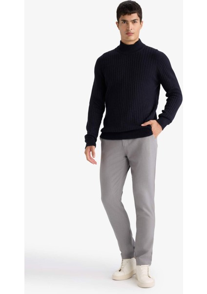 Standart Fit Balıkçı Yaka Triko Kazak F4623AX25WN