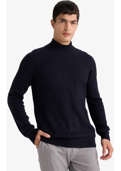 Standart Fit Balıkçı Yaka Triko Kazak F4623AX25WN