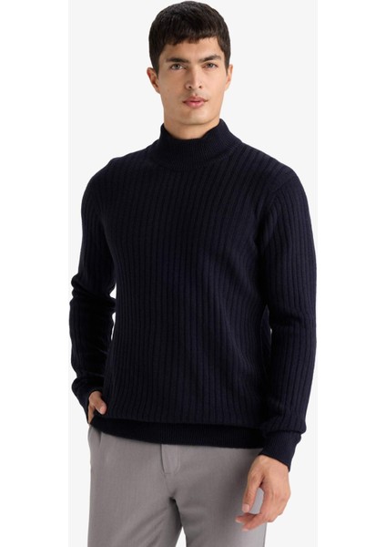 Standart Fit Balıkçı Yaka Triko Kazak F4623AX25WN