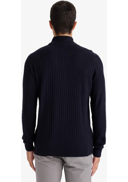 Standart Fit Balıkçı Yaka Triko Kazak F4623AX25WN