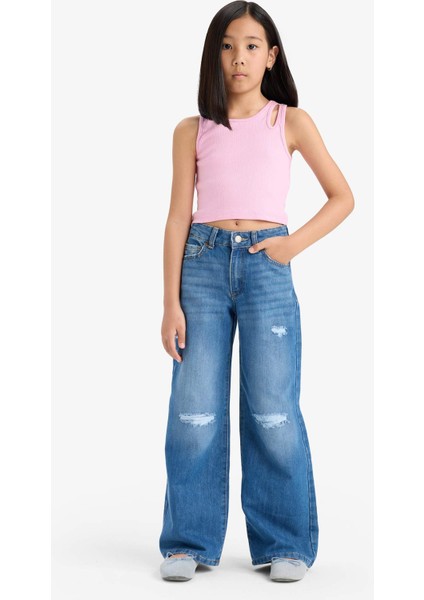 Kız Çocuk Bisiklet Yaka Atlet