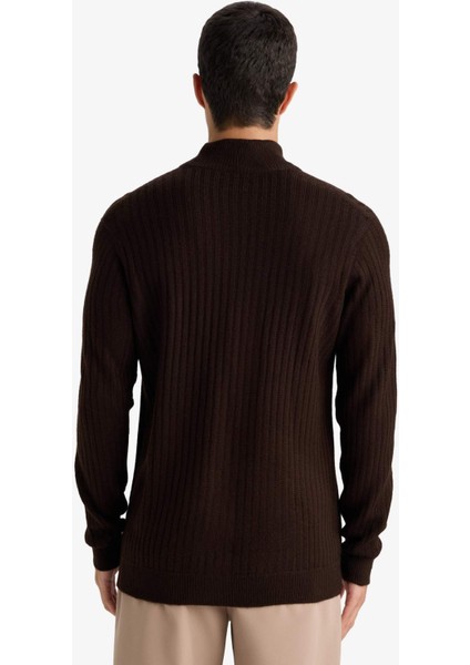 Standart Fit Balıkçı Yaka Triko Kazak F4623AX25WN