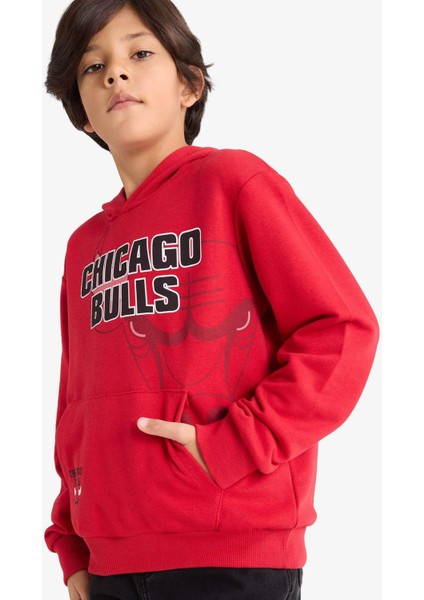 Erkek Çocuk NBA Chicago Bulls Kapüşonlu Sweatshirt F4087A825AU