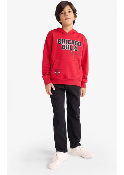 Erkek Çocuk NBA Chicago Bulls Kapüşonlu Sweatshirt F4087A825AU