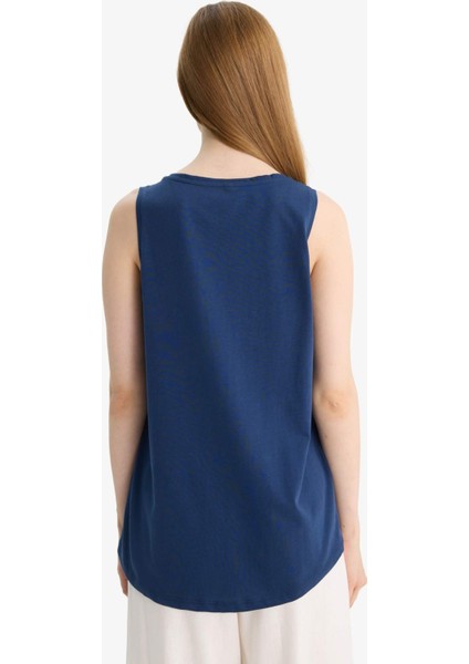 Regular Fit Bisiklet Yaka Penye Atlet