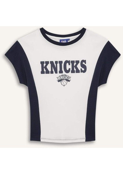 NBA Brooklyn Nets Slim Fit Dar Kesim Bisiklet Yaka Kısa Kollu Tişört E3613AX25SM