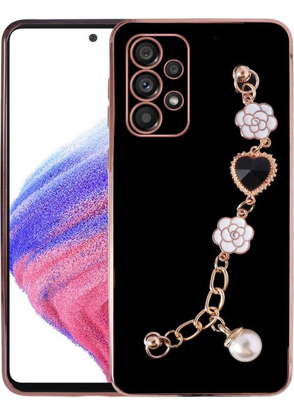 Galaxy A33 5g Kılıf El Tutamaçlı Kamera Korumalı Mbvo Taka Silikon Kapak-Siyah