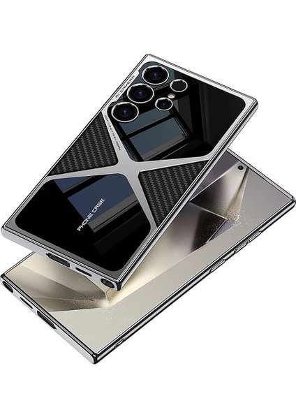 Galaxy S24 Ultra Kılıf Ultra Ince Kamera Korumalı Pc + Deri Arka Yüzey Mbvo X-Pro Kapak-Siyah fırsatları