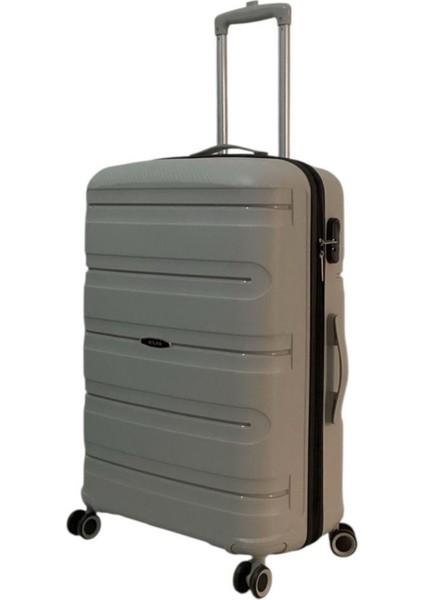 Alfa ☆☆☆☆☆ 5 Yıldız Esnek Kauçuk Kırılmaz Büyük Boy Valiz 75 cm