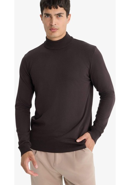 Regular Fit Balıkçı Yaka Premium Triko Kazak A5282AX25AU