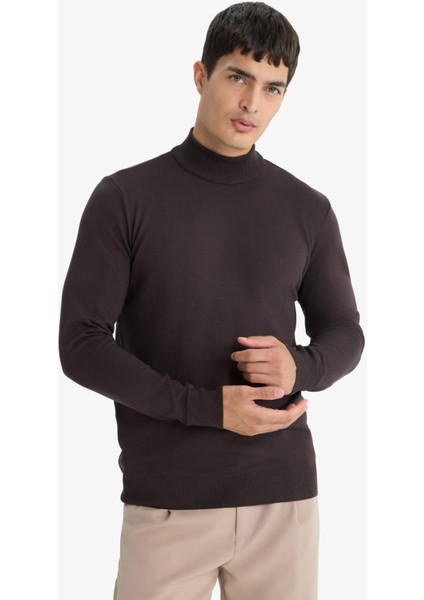 Regular Fit Balıkçı Yaka Premium Triko Kazak A5282AX25AU