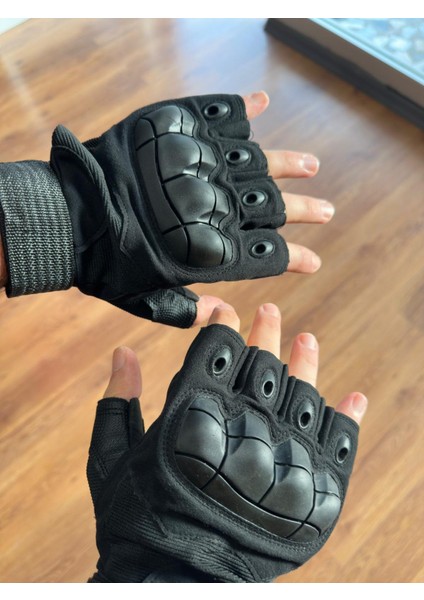 Motosiklet Siyah Yarım Eldiven
