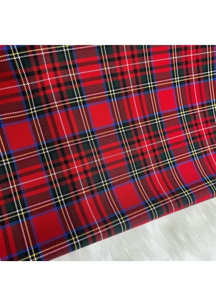 Yılbaşı Ekose Desenli Kumaş fiyatları