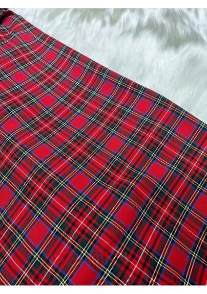 Yılbaşı Ekose Desenli Kumaş modelleri