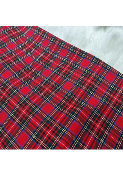 Yılbaşı Ekose Desenli Kumaş