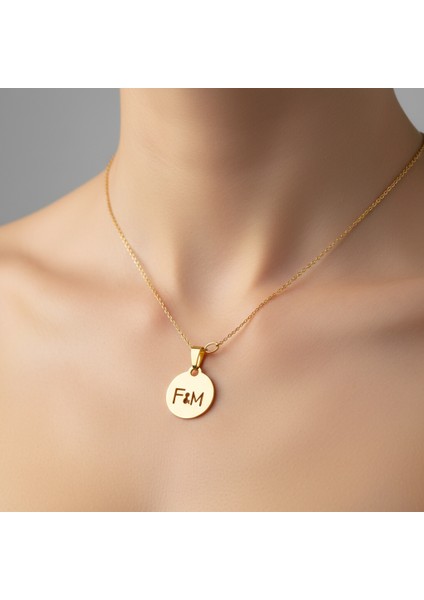 14 Ayar Altın Kolye Ucu F&m GM11457 0.5 gr