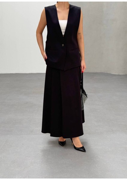 Kadın Yelek Etek Takımı