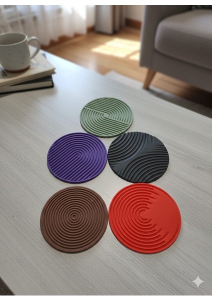 5'lı Renkli Bardak Altlığı fiyatları