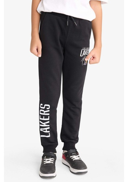 Erkek Çocuk NBA Los Angeles Lakers Beli Lastikli Jogger Eşofman Altı F4088A825AU