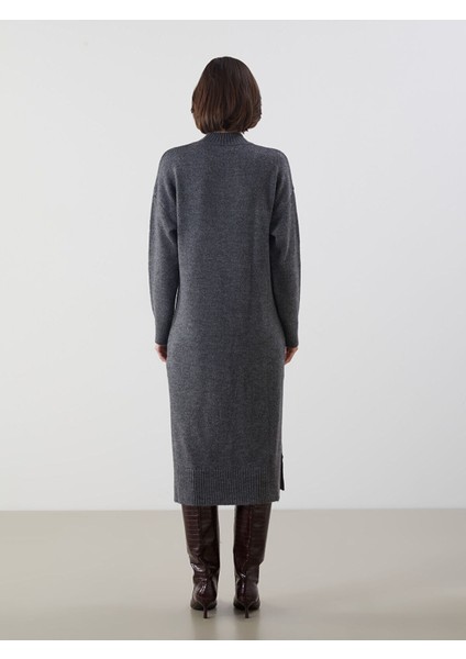 Lcw Yeni Sezon Yeni Sezon Yarım Balıkçı Yaka Kadın Triko Elbise fırsatları