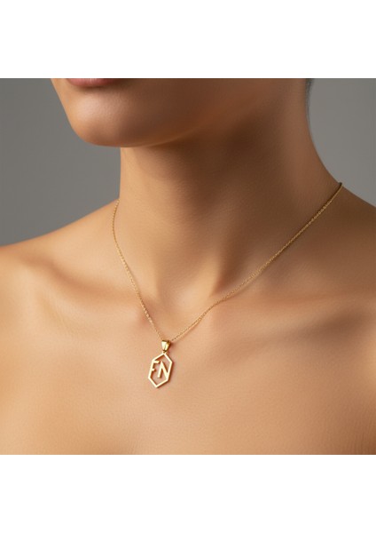 8 Ayar Altın Kolye Ucu F&n GM11469 1 gr