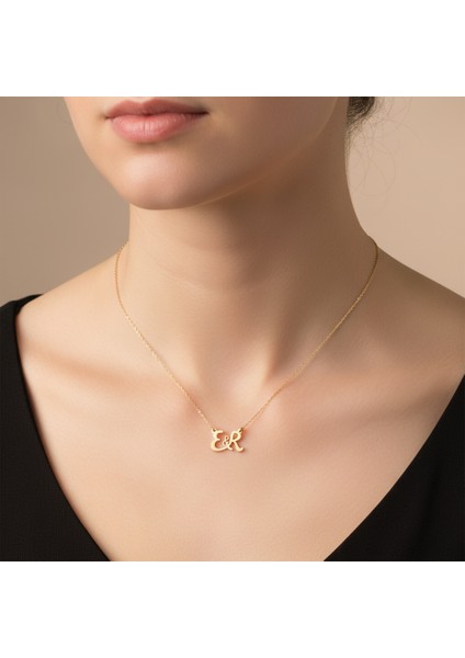 14 Ayar Altın Kolye Ucu E&r GM11290 0.5 gr