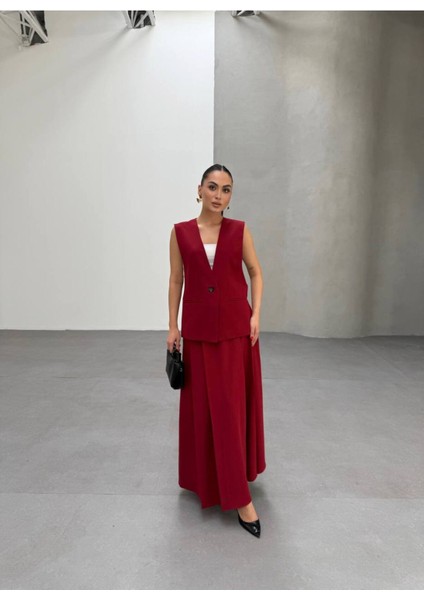 Kadın Yelek Etek Takımı