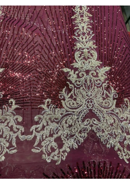 Pullu Nakışlı Dantel Kumaş