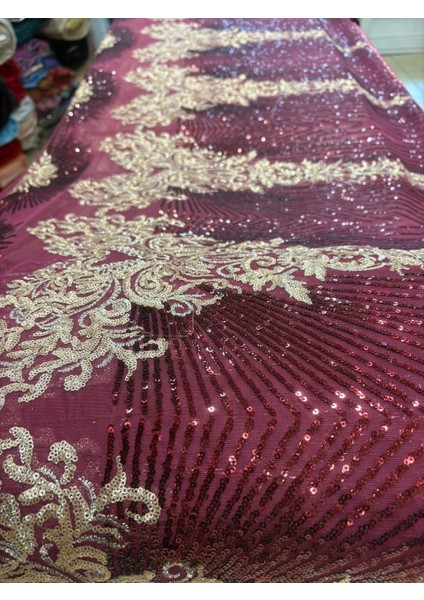 Pullu Nakışlı Dantel Kumaş modelleri