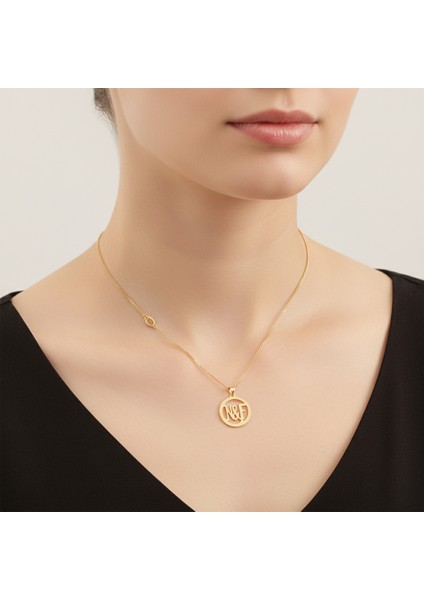 8 Ayar Altın Kolye Ucu F&n GM11466 1 gr