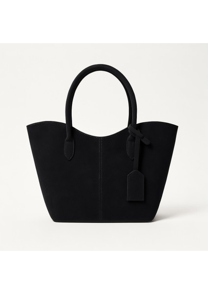 Alina Shopper Süet Omuz Çantası