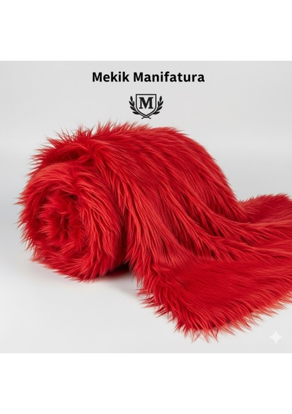 Kırmızı Peluş Kumaş