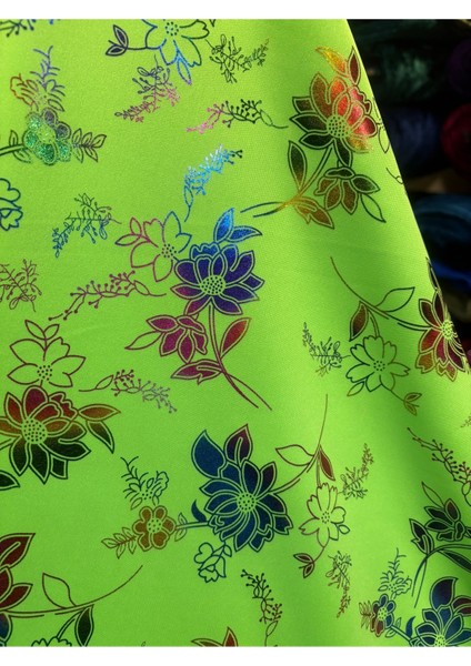 Multi Clour Likralı Yaldızlı Kumaş fiyatları