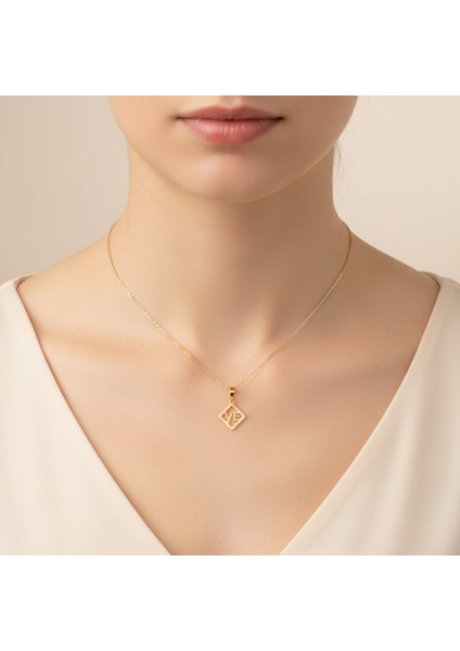 14 Ayar Altın Kolye Ucu E&y GM11368 0.5 gr