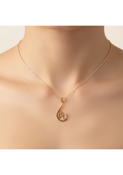 8 Ayar Altın Kolye Ucu E&u GM11338 1 gr