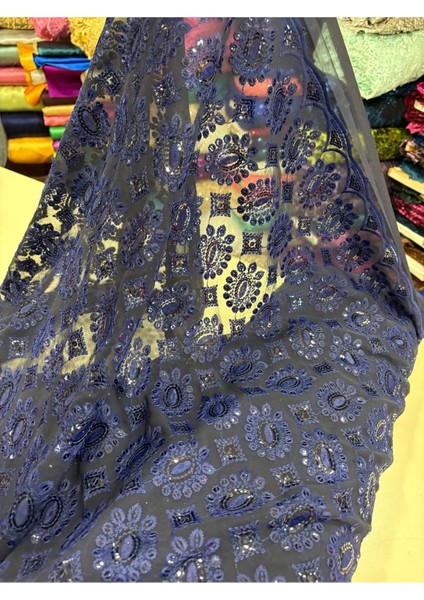 Şifon Üzerine Pullu Kumaş fırsatları