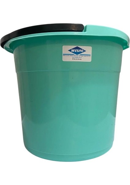 Plastik Su Kovası, Turkuaz, 3 No, Dayanıklı Ev ve Bahçe Kullanımı Için 10 Litre